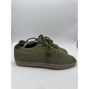 SUAVS Mens Olive Green Knit Low Top Sneakers Shoes Size 11